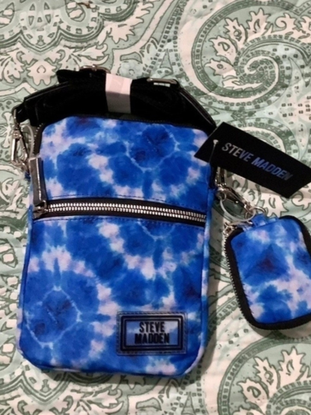 Steve Madden Blue Tie-Dye Nylon Crossbody